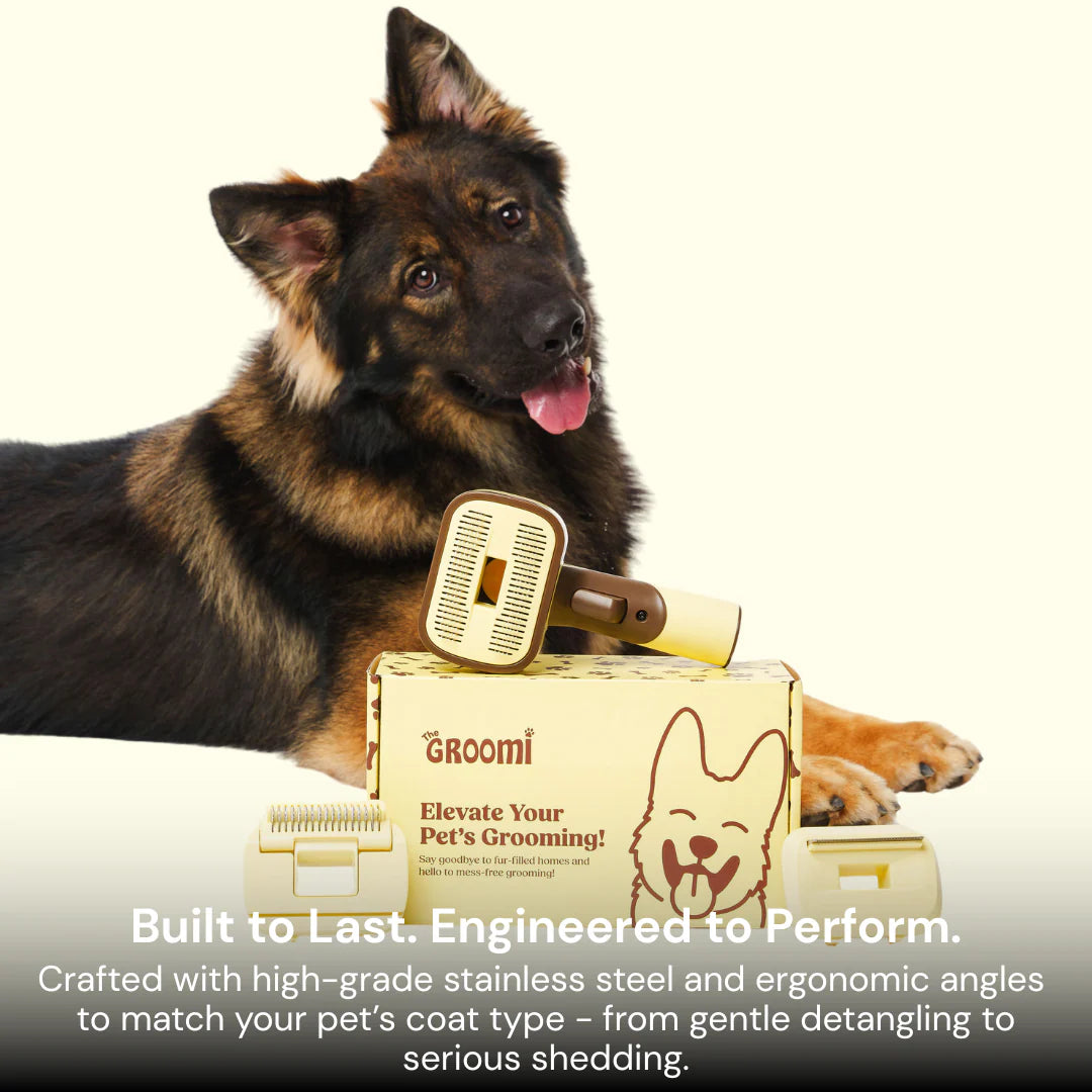 Yomi&GROOMI™ 3-In-1 Vacuum Pet Brush